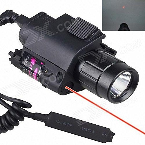 2in1 TLR1 Combo Tactical CREE Q5 LED Flashlight / LIGHT 350LM + Red Laser Sight for Pistol